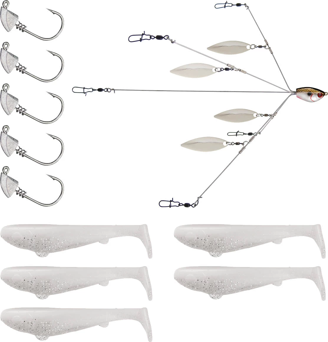 YUM Scottsboro Kit YUMbrella Flash Mob Jr. 3.5 Inch Swimbait Kit 6 YUM Scottsboro Kit YUMbrella Flash Mob Jr. 3.5 Inch Swimbait Kit - Image 4