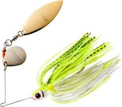 Booyah Tandem Blade Spinnerbait -Fishing Discount Shop BYBT14646 chart white shad